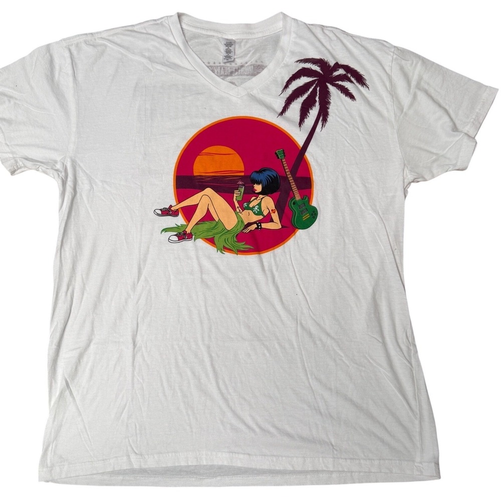Michele Clark Sunset Sessions 2012 Collector Tee Shirt Jason Mraz Jimmy Cliff L